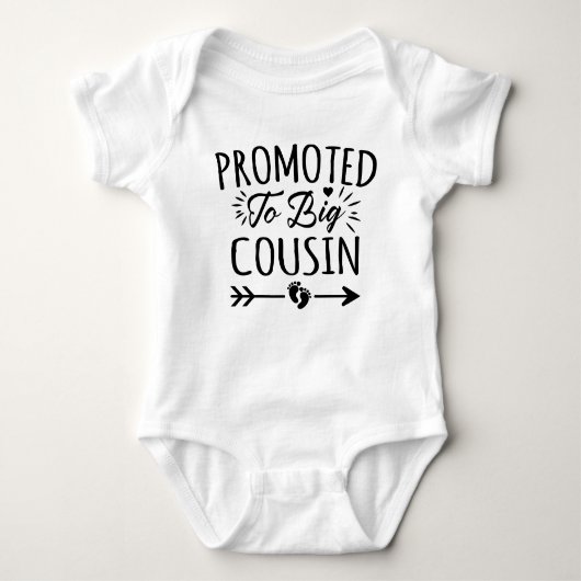 Bevorderd tot Big Cousin Matching Family Romper (Voorkant)
