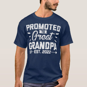 Bevorderd tot Great Grandpa 2022 Cute Pregnancy An T-shirt