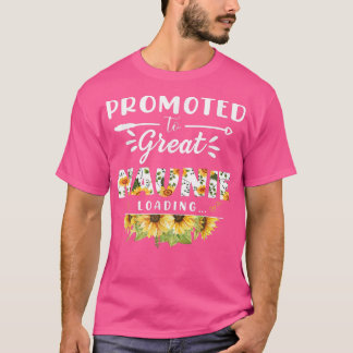 Bevorderd tot Great Naunie Est 2022 Floral First T T-shirt