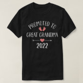 Bevorderd tot grootmoeder 2022 voor zwangerschapsa t-shirt (Design voorkant)