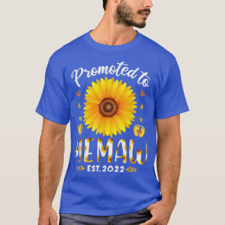 Bevorderd tot Memaw EST 2022 - Zonnebloemen - Nieu T-shirt
