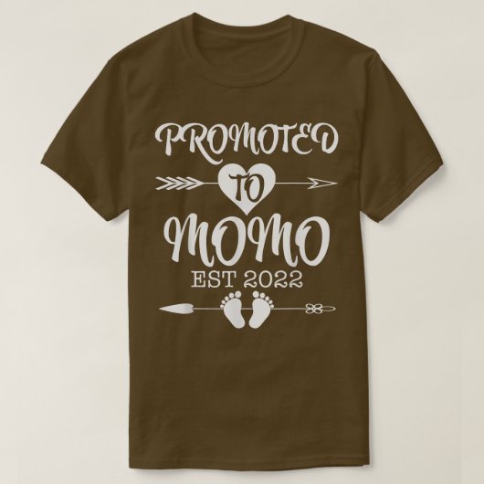 Bevorderd tot Momo EST 2022 Zwangerschap T-shirt (Design voorkant)