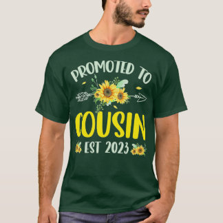 Bevorderd tot neef Est 2023 Zonnebloem binnenkort T-shirt