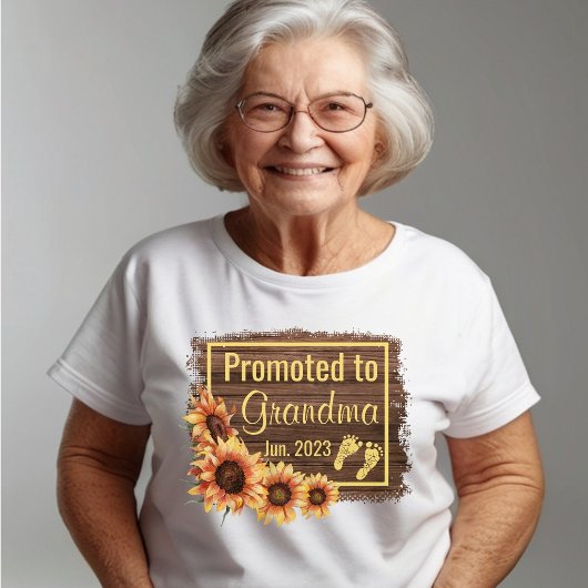 Bevorderd tot oma Sunflower Sunflower T-shirt