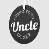 Bevorderd tot oom Est. 2022 I Ornament (voorkant)
