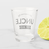 Bevorderd tot oom Est. 2023 II Shot Glas (Achterkant)