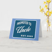 Bevorderd tot oom Est. 2023 voor het eerst oom Kaart (Gele Bloem)