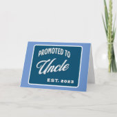 Bevorderd tot oom Est. 2023 voor het eerst oom Kaart (Voorkant)