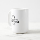 Bevorderd tot opa 2020 New Grandfather om te worde Koffiemok (Voorkant links)