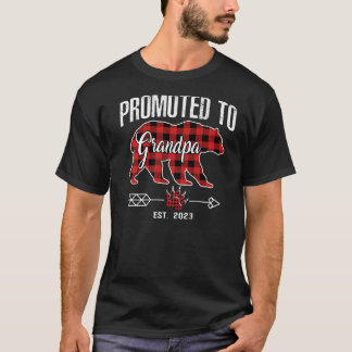 Bevorderd tot opa 2023 Beer Pajama Red Pset Bu T-shirt