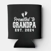 Bevorderd tot opa 2024 Nieuwe opa zwangerschap Blikjeskoeler (Achterkant)