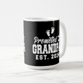 Bevorderd tot opa 2024 Nieuwe opa zwangerschap Koffiemok (Voorkant rechts)