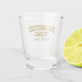 BEVORDERD TOT PAPA - AANGEPAST SHOT GLAS (Achterkant)