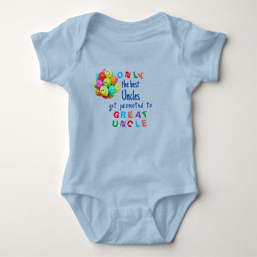 Bevorderd tot T-Shirt van Great Oom Baby (Voorkant)