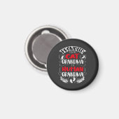 Bevorderd van Cat Grandma naar Human Grandma Magneet (Voorkant / Achterkant)