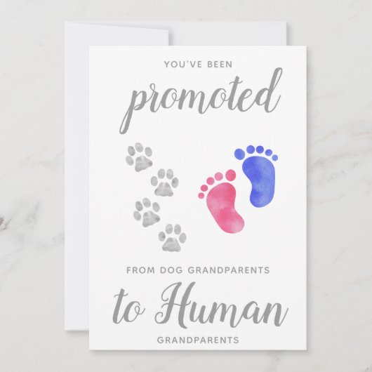 Bevorderd van de Zwangerschap van nieuwe grootoude Aankondiging (Voorkant)