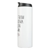 Bevorderd van Dog Grandma naar Human Grandma Thermosbeker (Geroteerd rechts)