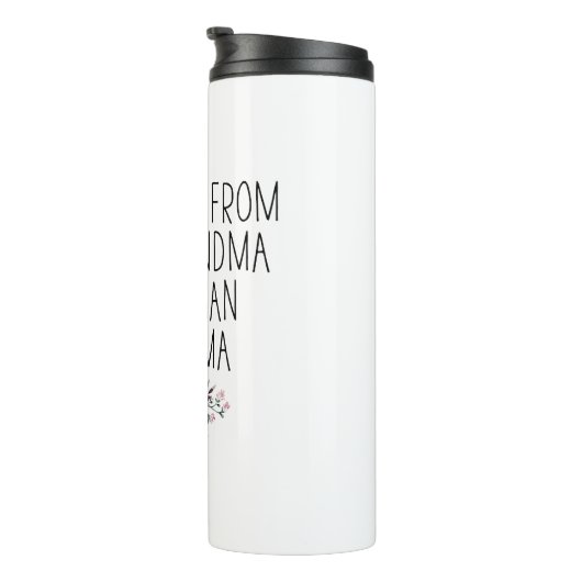 Bevorderd van Dog Grandma naar Human Grandma Thermosbeker (Geroteerd rechts)