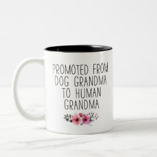 Bevorderd van Dog Grandma tot Human Grandma Two-To Tweekleurige Koffiemok
