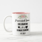 Bevorderd van grootmoeder naar grootmoeder tweekleurige koffiemok (Links)