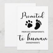 Bevorderd van grootouders van honden tot mensen, z bedankkaart (Voorkant / Achterkant)