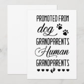 Bevorderd van grootouders van honden tot mensen, z bedankkaart (Voorkant / Achterkant)