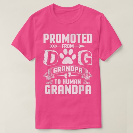 Bevorderd van grootvader tot grootvader t-shirt (Design voorkant)