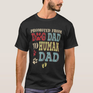 Bevorderd van hond van pap tot pap-hond t-shirt