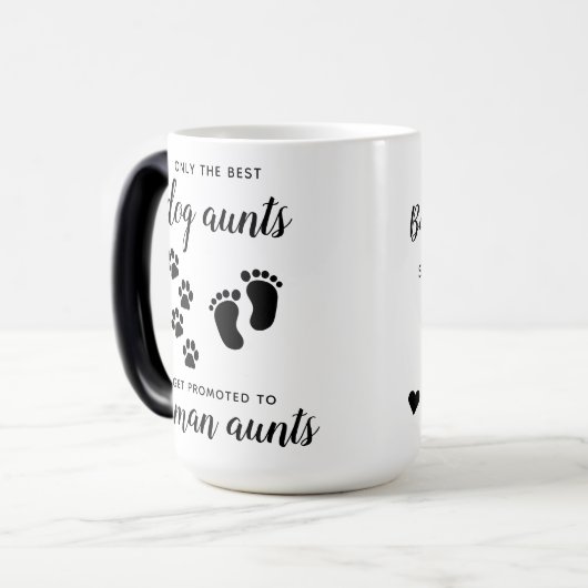 Bevorderde honden t.o.v. menselijke tante Zwangers Magische Mok (Voorkant links)