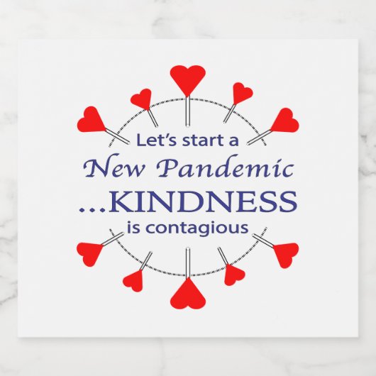 Bevorderen Kindness Bier Etiket (Enkel label)