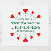 Bevorderen Kindness Bier Etiket (Enkel label)