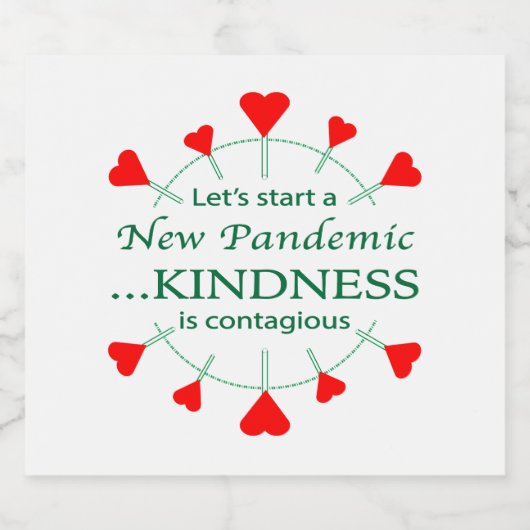 Bevorderen Kindness Bier Etiket (Enkel label)