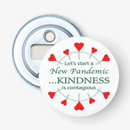 Bevorderen Kindness Button Flesopener (Voorkant)