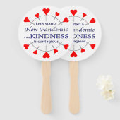 Bevorderen Kindness Handwaaier (Voorkant en achterkant)