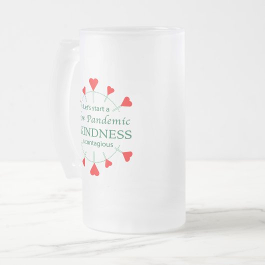 Bevorderen Kindness Matglas Bierpul (Voorkant links)