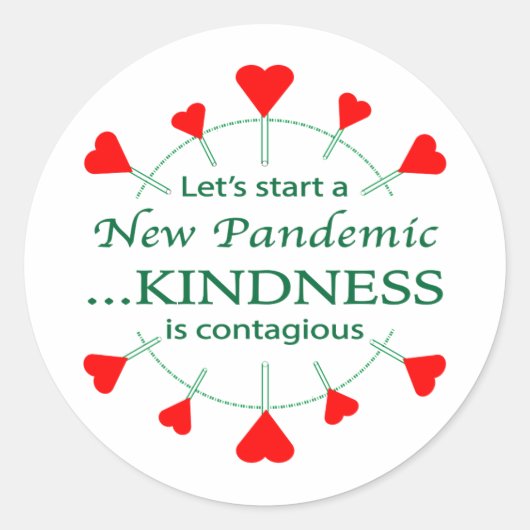 Bevorderen Kindness Ronde Sticker (Voorkant)