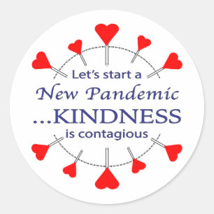 Bevorderen Kindness Ronde Sticker