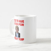 BEVORDERING OM VOOR DE TRUMP VAN HET PRESIDENT TE  KOFFIEMOK (Voorkant links)