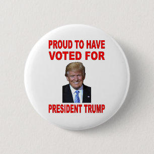 BEVORDERING OM VOOR DE TRUMP VAN HET PRESIDENT TE RONDE BUTTON 5,7 CM