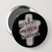 Bevordering simpelweg opgegeven ronde button 4,0 cm (Voorkant /achterkant)