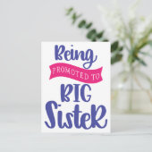 Bevordering tot grote zuster briefkaart (Staand voorkant)