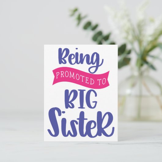 Bevordering tot grote zuster briefkaart (Staand voorkant)