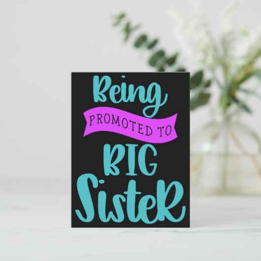 Bevordering tot grote zuster briefkaart (Staand voorkant)