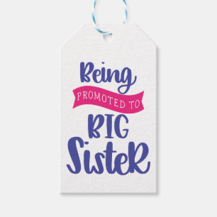 Bevordering tot grote zuster cadeaulabel