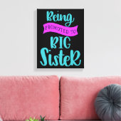 Bevordering tot grote zuster canvas afdruk (Insitu (Woonkamer))