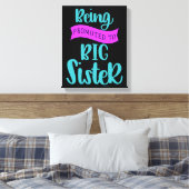 Bevordering tot grote zuster canvas afdruk (Insitu (Slaapkamer))