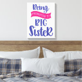 Bevordering tot grote zuster canvas afdruk (Insitu (Slaapkamer))