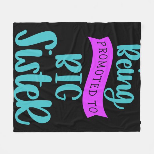 Bevordering tot grote zuster fleece deken (Voorkant (Horizontaal))