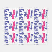 Bevordering tot grote zuster fleece deken (Voorkant (Horizontaal))