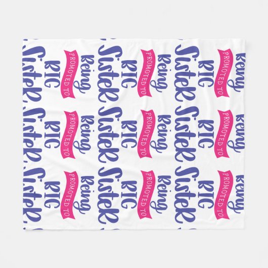 Bevordering tot grote zuster fleece deken (Voorkant (Horizontaal))